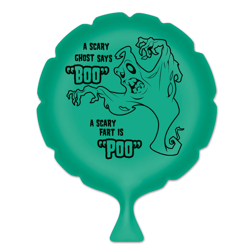 A Scary Ghost Says "Boo" Whoopee Cushion – 8" – (1/Pkg) by Beistle for Halloween Whoopee Cushions