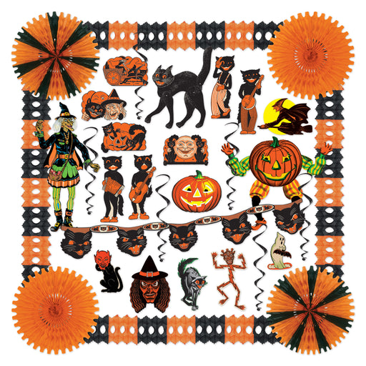 Vintage Halloween Decorating Kit by Beistle for Halloween-Vintage Seasonal
