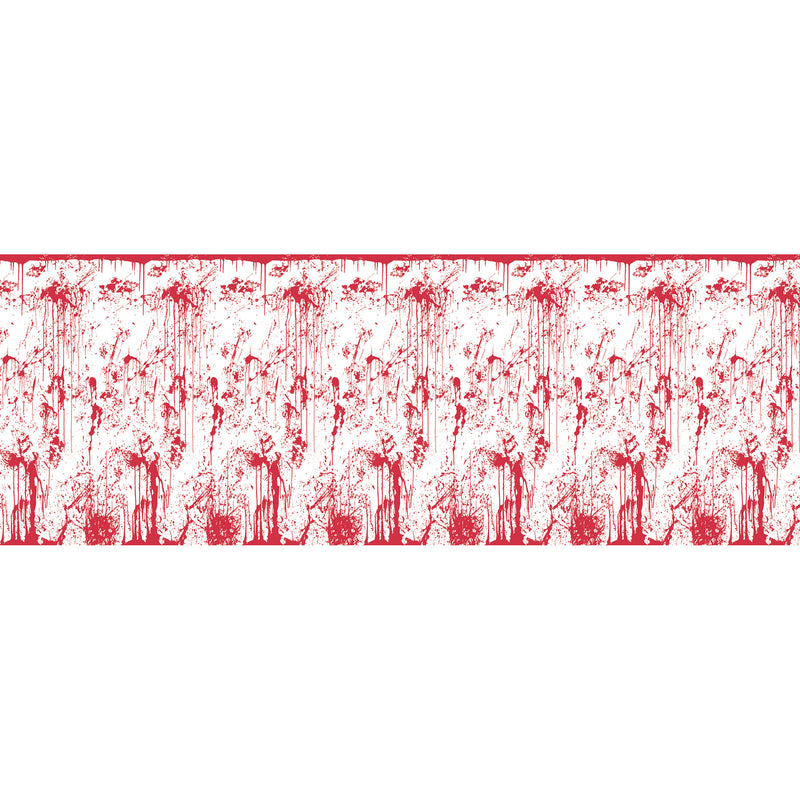Bloody Wall Backdrop – 4' x 30' – (1/Pkg) by Beistle for Halloween Backdrops
