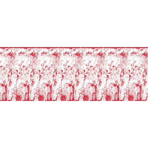 Bloody Wall Backdrop – 4' x 30' – (1/Pkg) by Beistle for Halloween Backdrops