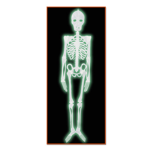 Plastic Nite-Glo Skeleton – 4' – (1/Pkg) by Beistle for Halloween Plastic