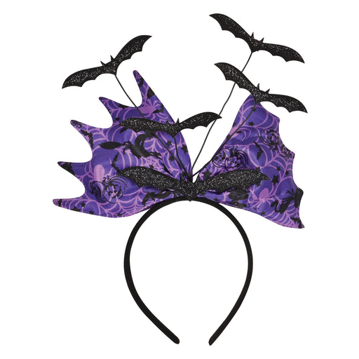 Glittered Bat Headband – (1/Card) by Beistle for Halloween Boppers and Headbands