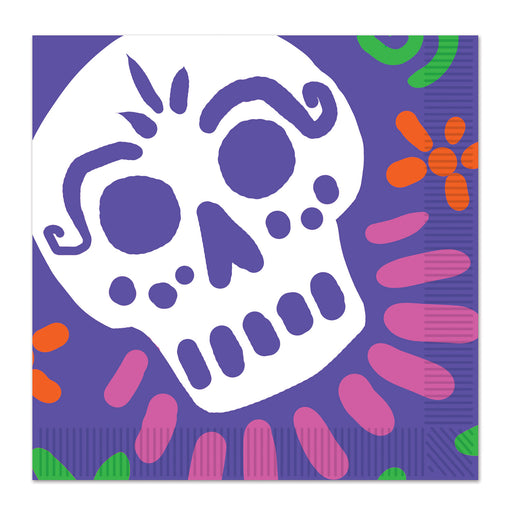 Day Of The Dead Luncheon Napkins – (16/Pkg) by Beistle for Day of the Dead Napkins-Lunch