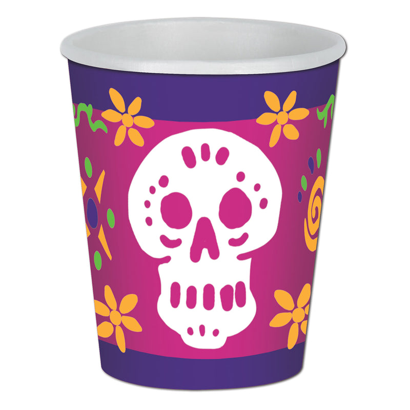 Day Of The Dead Beverage Cups – 9 Oz – (8/Pkg) by Beistle for Day of the Dead Cups