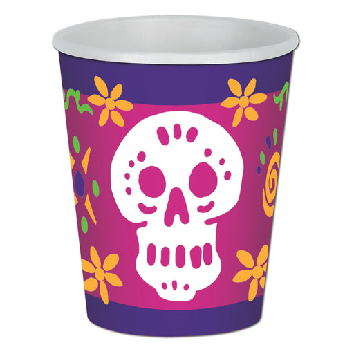 Day Of The Dead Beverage Cups – 9 Oz – (8/Pkg) by Beistle for Day of the Dead Cups