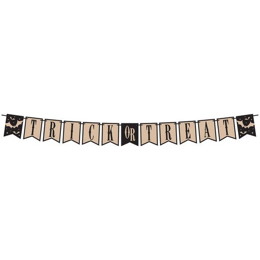 Trick Or Treat Streamer – 6" x 6' – (1/Pkg) by Beistle for Halloween Streamers