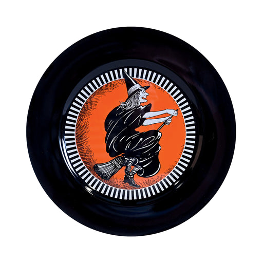 Vintage Halloween Witch Platter – 12⅞" by Beistle for Halloween-Vintage Trays