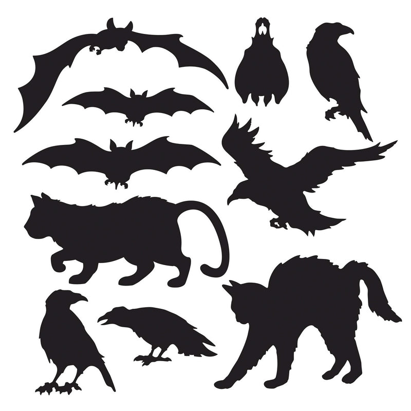 Halloween Silhouettes – 5"-12½" – (10/Pkg)