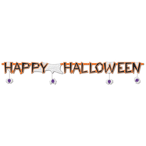 Happy Halloween Streamer – 10" x 6' – (1/Pkg) by Beistle for Halloween Jointed Streamers