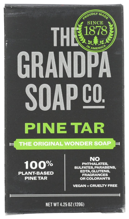 Excellent for bathing, showering, shaving and shampooing. Many loyal users have been telling us for generations how œwonderful it cleans, moisturizes and deodorizes. Our customers have described pine tar as being helpful with various skin irritations. No added colors or fragrances. Vegetable based.
œSoap from a simpler time.