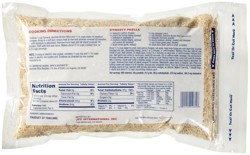 DYNASTY: Jasmine Brown Rice, 2 lb
