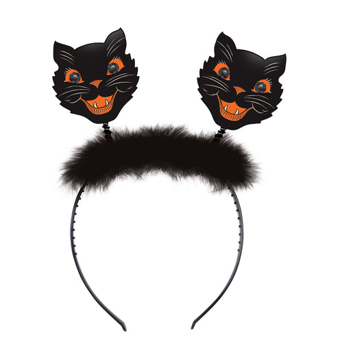 Vintage Halloween Cat Boppers – (1/Card) by Beistle for Halloween-Vintage Boppers and Headbands
