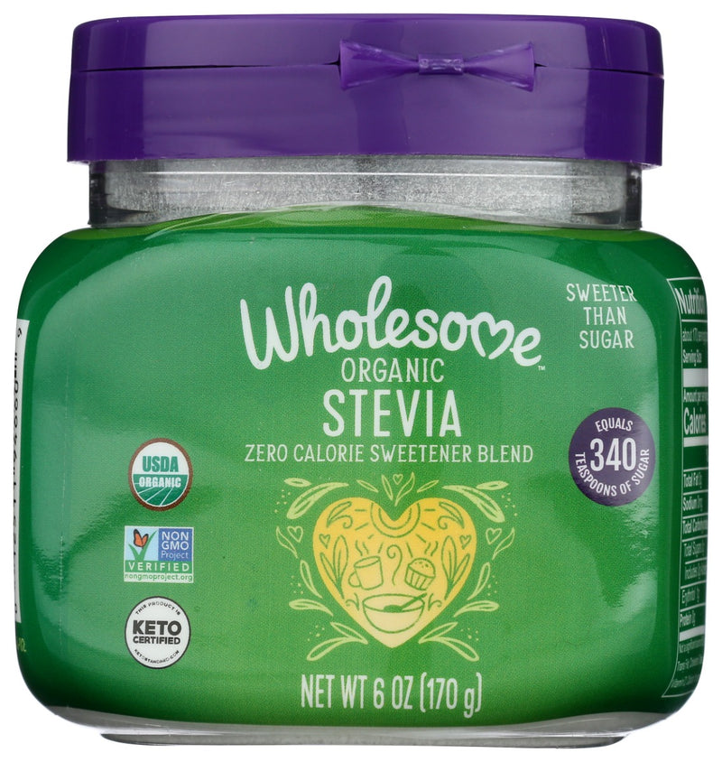 At Wholesome we are committed to building stronger, caring communities and that means putting extra care into everything we do. When we want or need to reduce sugar, Wholesome Organic Stevia Sweetener Blend is a choice you can feel good about. We blend our Organic Stevia with Organic Erythritol for a smooth, versatile sweetness.