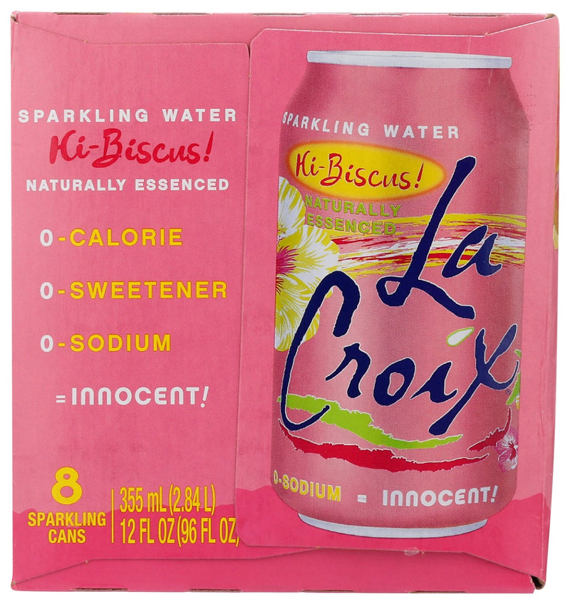 LA CROIX: Wtr Sprk Hibiscus 8Pk 12Z, 96 fo