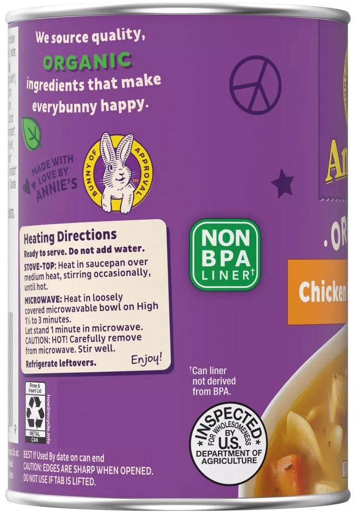 ANNIES HOMEGROWN: Soup Chicken Noodle Organic, 14 oz