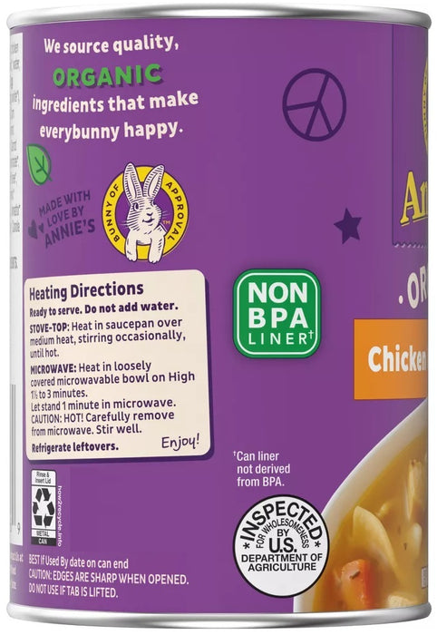 ANNIES HOMEGROWN: Soup Chicken Noodle Organic, 14 oz
