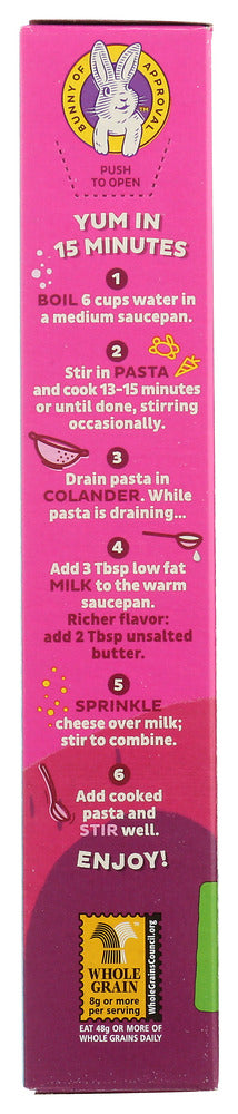 ANNIE'S HOMEGROWN: Bunny Pasta with Yummy Cheese, 6 Oz