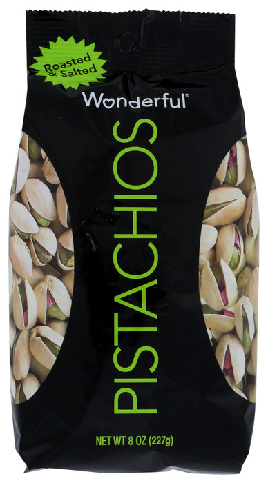 WONDERFUL PISTACHIOS: Roasted & Salted Pistachios, 8 oz — No Brand For Less