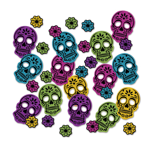 Day Of The Dead Deluxe Sparkle Confetti – (½ Oz/Pkg) by Beistle for Day of the Dead Deluxe Sparkle