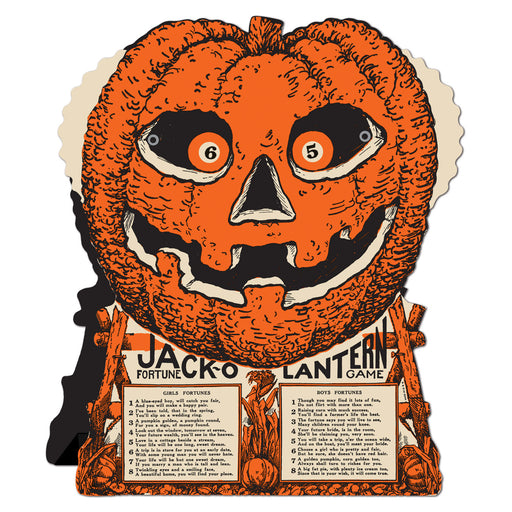 Vintage Hllwn J-O-L Fortune Wheel Game – 9" x 7½" – (1/Pkg) by Beistle for Halloween-Vintage Games