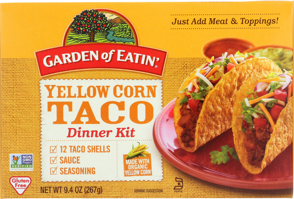 GARDEN OF EATIN: Taco Dinner Kit Yellow Organic, 9.4 oz