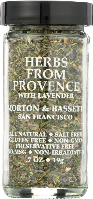 A unique blend of herbs and spices. Add one teaspoon to marinades or vinaigrette recipes. Sprinkle on tomato and fruit salads. Great as a dry rub on roasted chicken. Contains: chervil, basil, rosemary, tarragon, garlic, lavender, marjoram, savory, thyme and parsley.