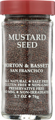Brown mustard seeds are hot and aromatic. An important flavoring in Indian cuisine. Sprinkle on salad greens or on grilled fish and meat dishes for added zest. Blend a teaspoon into softened butter to liven up seafood. Crush seeds and add to meat gravies and wine sauces.