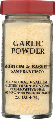 The classic ingredient for almost any recipe! Sprinkle liberally into marinades, butter sauces, pasta, stir-fry and rice dishes. Substitute one-quarter teaspoon for one fresh clove in your favorite meat, seafood, poultry and vegetarian entre.