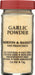 The classic ingredient for almost any recipe! Sprinkle liberally into marinades, butter sauces, pasta, stir-fry and rice dishes. Substitute one-quarter teaspoon for one fresh clove in your favorite meat, seafood, poultry and vegetarian entre.
