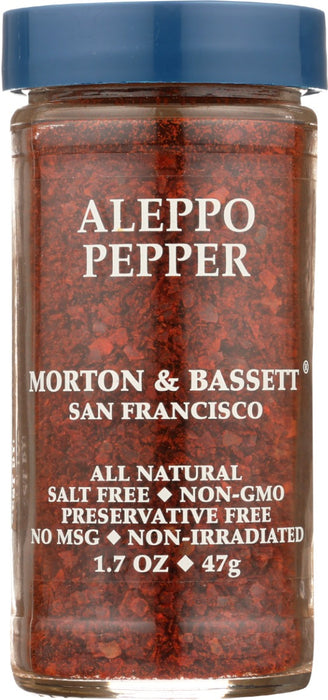 Aleppo imparts a sweet and sharp flavor. This crushed pepper is perfect to sprinkle on pizza or pasta dishes. Use it in rubs for barbequed meat and fish. Sprinkle on potatoes, chicken salad or even popcorn to spice things up.