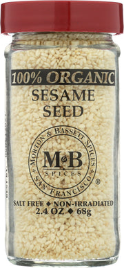 Description
Sesame seeds are one of the world's oldest cultivated seeds. They add richness to Asian rice, noodles or vegetable dishes. Toast lightly to enhance its nutty flavor. Sprinkle liberally on grilled chicken and seafood or salads. Use sesame seeds instead of nuts in pie crusts, cookies and baked goods.
USDA Certified 100% Organic, all natural, salt-free, preservative free, no MSG, non-irradiated, not genetically engineered and KSA kosher certified.
