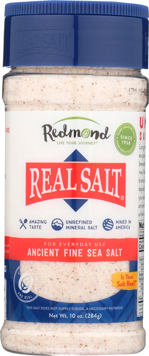 Description
Real Salt is real, authentic salt. Unrefined, full of flavor and naturally-occurring minerals, Real Salt is salt exactly as nature made it.