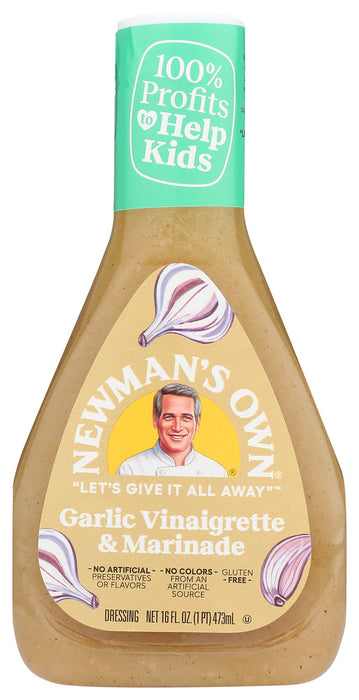 NEWMANS OWN: Garlic Vinaigrette Dressing, 16 fo
