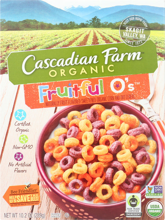 CASCADIAN FARM: Fruitful O's Cereal, 10.2 oz