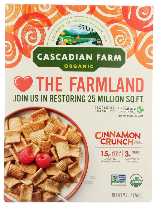 CASCADIAN FARM: Cinnamon Crunch Cereal, 9.2 oz