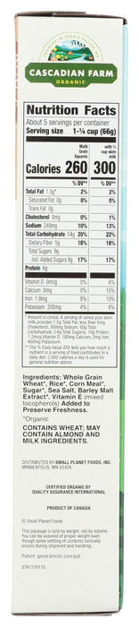 CASCADIAN FARM: Multi Grain Squares Cereal, 12.3 oz