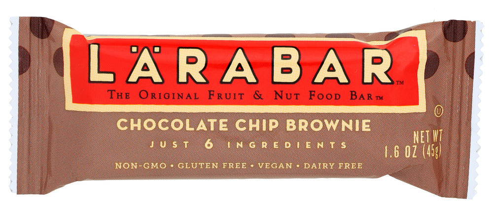 LARABAR: Chocolate Chip Brownie Fruit & Nut Bar, 1.6 oz