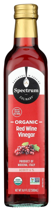 SPECTRUM NATURALS: Vinegar Red Wine Organic, 16.9 oz