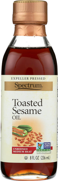 SPECTRUM NATURALS: Oil Sesame Toasted Unrefined, 8 oz