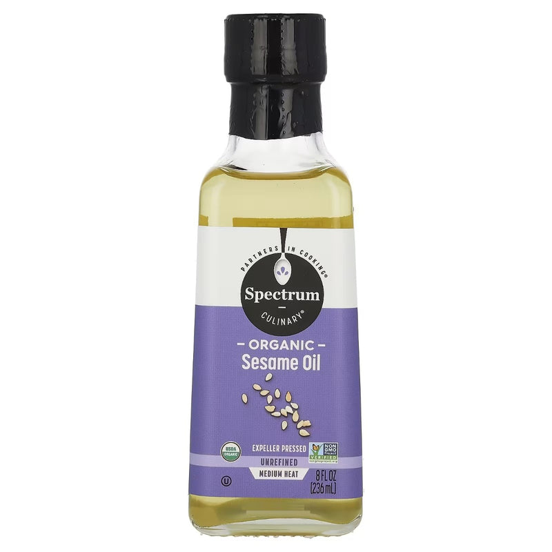 SPECTRUM NATURALS: Oil Sesame Unrefined, 8 oz