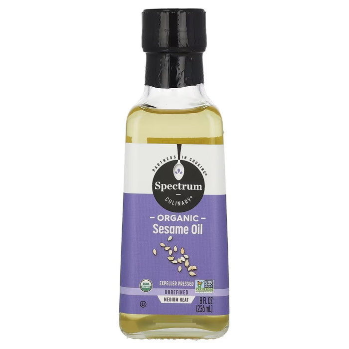 SPECTRUM NATURALS: Oil Sesame Unrefined, 8 oz