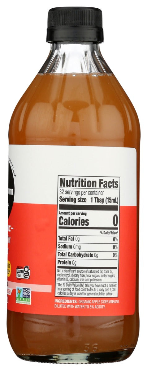 SPECTRUM NATURALS: Vinegar Apple Cider Unfiltered, 16 oz