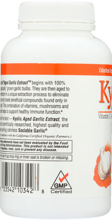 KYOLIC: Aged Garlic Extract Immune Formula 103, 200 Capsules