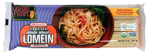 Roll-and-cut Asian pasta made from heirloom wheat for Chinese, Japanese, Vietnamese, and Thai cuisine.
Organic Planet Lo Mein noodles are a flat, Asian-style pasta that resembles fettuccine. Lo Mein noodles are a popular, traditional, staple food in Asia and familiar to generations of Americans as the noodles used in Chinese restaurants.
