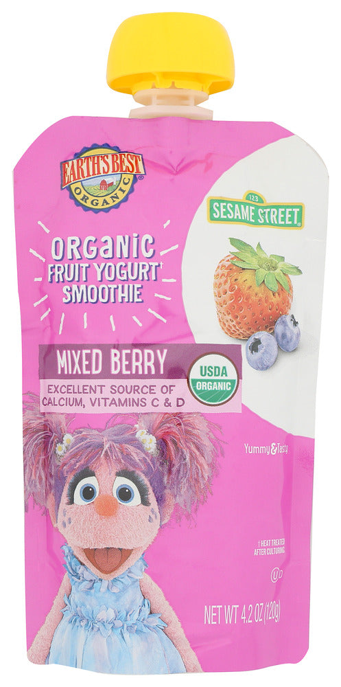 Your little one deserves quality, pure nourishment. Nurture their growth and development with Earth's Best Organic&reg; Mixed Berry Fruit Smoothie. Made with no artificial flavors or colors.