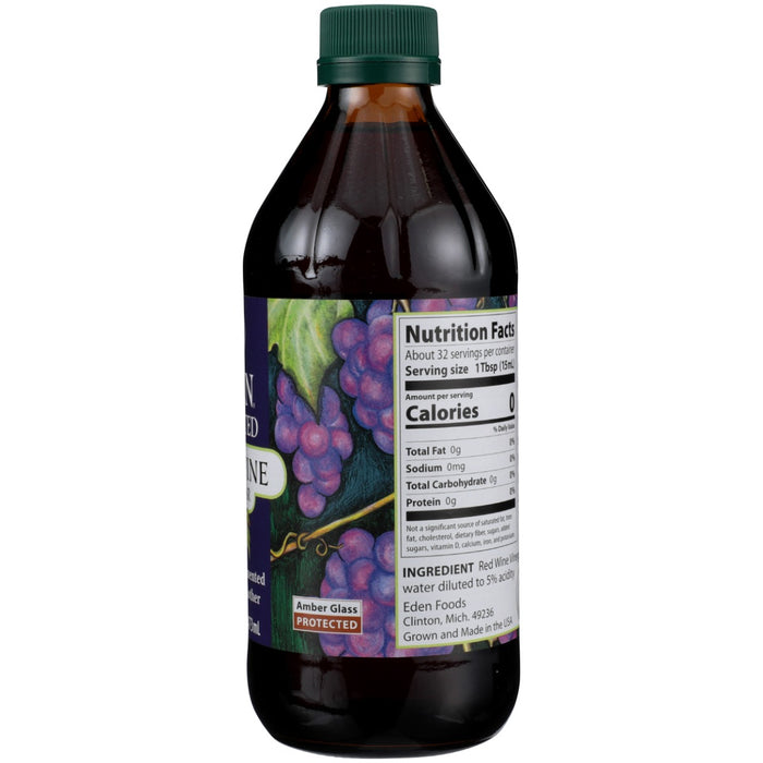 EDEN FOODS: Red Wine Vinegar, 16 oz
