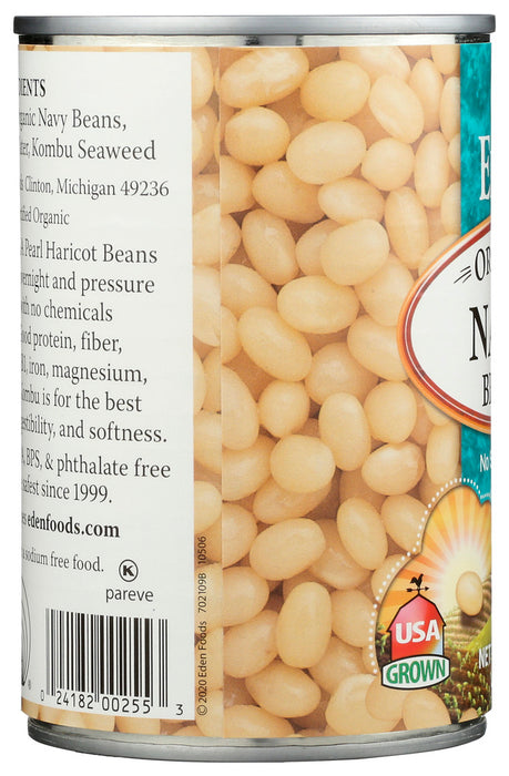 EDEN FOODS: Navy Beans Organic, 15 oz