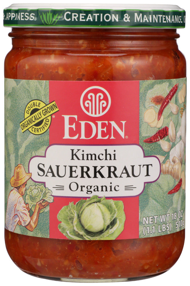 EDEN FOODS: Sauerkraut - Kimchi Organic, 18 OZ - No Brand For Less
