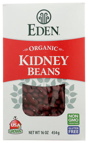 EDEN FOODS: Organic Dark Red Kidney Beans, 16 oz