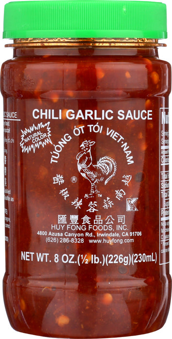 HUY FONG FOODS: Chili Garlic Sauce, 8 oz